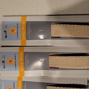 Lamplight Lamp Cotton Wicks 3/4" Wide 6 Packs Of 3